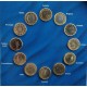 . 12 monedas x 1 EURO 2002 / 1999 EUROPE SET - COLLECTION OF THE 1 EURO COINS MONEDAS SC UNC COINS