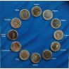. 12 monedas x 1 EURO 2002 / 1999 EUROPE SET - COLLECTION OF THE 1 EURO COINS MONEDAS SC UNC COINS