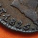 ESPAÑA Rey FERNANDO VII 2 MARAVEDIES 1825 Ceca de SEGOVIA KM.487.1 MONEDA DE COBRE EBC- Spain 2 Maravedis