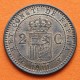 ESPAÑA Rey ALFONSO XIII 2 CENTIMOS 1911 * 11 PCV KM.732 MONEDA DE COBRE SC- BRILLO ORIGINAL R/3