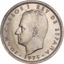@LA MÁS RARA@ ESPAÑA 50 PESETAS 1975 * 80 JUAN CARLOS I KM.809 MONEDA DE NICKEL SC DE CARTUCHO