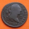 ESPAÑA Rey CARLOS III 2 MARAVEDIES 1789 Ceca de SEGOVIA KM.426 MONEDA DE COBRE Spain 2 Maravedis