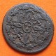 ESPAÑA Rey CARLOS III 2 MARAVEDIES 1789 Ceca de SEGOVIA KM.426 MONEDA DE COBRE Spain 2 Maravedis