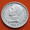 ESPAÑA Rey ALFONSO XIII 50 CENTIMOS 1910 * 1 0 PCV REY y ESCUDO KM.730 MONEDA DE PLATA EBC- Spain silver R/1