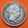ESPAÑA Reina Isabel II 1 REAL 1861 Ceca de BARCELONA KM.606.1 MONEDA DE PLATA MBC Spain silver coin R/3