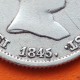 ESPAÑA Reina ISABEL II 1 REAL 1845 CL Ceca de MADRID KM.518.1 MONEDA DE PLATA @ESCASA@ Spain silver coin R/3