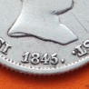 ESPAÑA Reina ISABEL II 1 REAL 1845 CL Ceca de MADRID KM.518.1 MONEDA DE PLATA @ESCASA@ Spain silver coin R/3