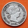 @ÚLTIMO AÑO DE EMISIÓN@ ESPAÑA Reina Isabel II 1 REAL 1864 Ceca de SEVILLA KM.606.3 MONEDA DE PLATA MBC Spain silver coin R/3