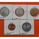 5 monedas x DJIBOUTI 5+10+20+50+100 FRANCOS 1991 a 2004 BARCOS y ANIMALES ALUMINIO LATÓN NICKEL SC Africa YIBUTI
