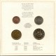 . 4 Monedas PRE-EURO Tirada 4.000 x BELGICA 1 + 2 + 5 + 10 ECU 1991 CONGRESO NUMISMÁTICO en ESTUCHE OFICIAL