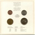. 4 Monedas PRE-EURO Tirada 4.000 x BELGICA 1 + 2 + 5 + 10 ECU 1991 CONGRESO NUMISMÁTICO en ESTUCHE OFICIAL