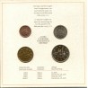 . 4 Monedas PRE-EURO Tirada 4.000 x BELGICA 1 + 2 + 5 + 10 ECU 1991 CONGRESO NUMISMÁTICO en ESTUCHE OFICIAL