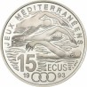 @ESTUCHE y CERTIFICADO@ FRANCIA 100 FRANCOS 1993 NATACIÓN - JUEGOS DEL MEDITERRANEO KM.1029 MONEDA DE PLATA PROOF France 15 Ecus