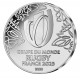 . @2 MONEDAS - RUGBY@ FRANCIA 10 EUROS 2022 CAMPEONATO MUNDIAL 2023 LOGO EQUIPO NACIONAL PLATA ESTUCHE France