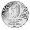 . @2 MONEDAS - RUGBY@ FRANCIA 10 EUROS 2022 CAMPEONATO MUNDIAL - EQUIPO NACIONAL y LOGO PLATA ESTUCHE France