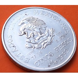 MEXICO 5 PESOS 1952 HIDALGO KM.467 MONEDA DE PLATA MBC+ Mejico silver coin 0,64 ONZAS R/2