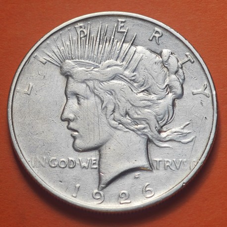@RARA@ ESTADOS UNIDOS 1 DOLAR 1926 D PEACE PAZ KM.150 MONEDA DE PLATA MBC USA $1 Dollar silver coin R/1