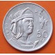 MEXICO 50 CENTAVOS 1950 INDIO CUAUHTEMOC KM.449 MONEDA DE PLATA BAJA EBC + IMPERFECCIONES Mejico silver coin R/2