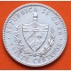 @ESCASA@ CUBA 20 CENTAVOS 1948 PATRIA y LIBERTAD ESTRELLA KM.13.2 MONEDA DE PLATA EBC- Caribe Havana silver