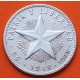 @ESCASA@ CUBA 20 CENTAVOS 1948 PATRIA y LIBERTAD ESTRELLA KM.13.2 MONEDA DE PLATA EBC- Caribe Havana silver