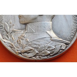 @MUY RARA@ BILBAO MEDALLA 1874 A SUS DEFENSORES DEL SITIO TERCERA GUERRA CARLISTA HONOR y PATRIA VIZCAYA COBRE