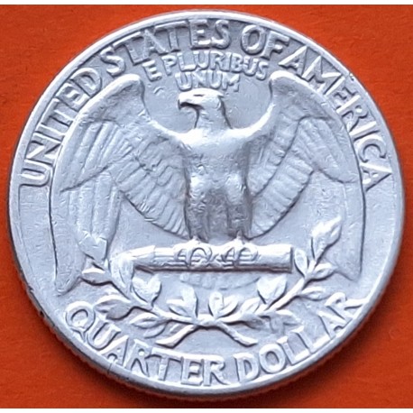 ESTADOS UNIDOS 1/4 DOLAR 1944 P GEORGE WASHINGTON KM.164 MONEDA DE PLATA MBC USA silver Quarter dollar WWII R/2