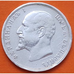BULGARIA 1 LEV 1912 REY FERNANDO I Ceca KREMNITZ KM.31 MONEDA DE PLATA MBC+ Bulgarien silver 1 Leva 1912