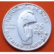 CUBA 25 CENTAVOS 1953 1853 CENTENARIO DE JOSE MARTI KM.27 MONEDA DE PLATA EBC + MANCHITAS silver coin R/4