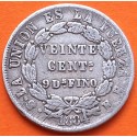 BOLIVIA 20 CENTAVOS 1884 FE Ceca de POTOSI KM.159.2 MONEDA DE PLATA MBC- silver coin R/2