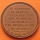 . @LUJO@ ESPAÑA Rey FERNANDO VII 1825 MADRID MEDALLA CASA DE LA MONEDA DE MADRID DEPARTAMENTO GRABADO tipo 4 REALES BRONCE