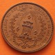 . @LUJO@ ESPAÑA Rey FERNANDO VII 1825 MADRID MEDALLA CASA DE LA MONEDA DE MADRID DEPARTAMENTO GRABADO tipo 4 REALES BRONCE