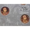 . 4 monedas x ESTADOS UNIDOS 1 CENTAVO 2009 S LINCOLN CENT BICENTENNIAL COBRE PROOF US MINT SET NO BOX NO COA