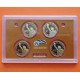 . 4 monedas PROOF x ESTADOS UNIDOS 1 DOLAR 2008 S PRESIDENTES MONROE + QUINCY ADAMS + JACKSON + VAN BUREN Us Mint SET