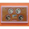 . 4 monedas PROOF x ESTADOS UNIDOS 1 DOLAR 2008 S PRESIDENTES MONROE + QUINCY ADAMS + JACKSON + VAN BUREN Us Mint SET