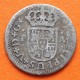 ESPAÑA Rey FELIPE V 1/2 REAL 1731 PA Ceca de SEVILLA MONEDA DE PLATA MUY CIRCULADA Medio Spain silver Philippus V