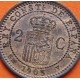 ESPAÑA Rey ALFONSO XIII 2 CENTIMOS 1905 * 05 SMV REY y ESCUDO KM.722 MONEDA DE COBRE SC- Spain R/2
