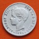 ESPAÑA Rey ALFONSO XIII 50 CENTIMOS 1896 * 9/6 PGV Tipo TUPE KM.705 MONEDA DE PLATA @RARA@ Spain silver R/3