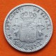 ESPAÑA Rey ALFONSO XIII 50 CENTIMOS 1896 * 9/6 PGV Tipo TUPE KM.705 MONEDA DE PLATA @RARA@ Spain silver R/3