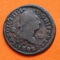 ESPAÑA Rey CARLOS IIII 2 MARAVEDIES 1802 SEGOVIA KM.426 MONEDA DE BRONCE MUY CIRCULADA Carolus 4 MARAVEDIS