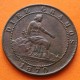 ESPAÑA Gobierno Provisional 10 CENTIMOS 1870 OM DAMA y LEON KM.661 MONEDA DE BRONCE MBC Spain R/4