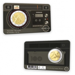 . @01 / JUNIO Envío - COINCARD FINLANDÉS@ FINLANDIA 2 EUROS 2026 RADIO YLEIS 1ª MONEDA CONMEMORATIVA SC