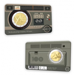 . @01 / JUNIO Envío - COINCARD INGLÉS@ FINLANDIA 2 EUROS 2026 RADIO YLEIS 1ª MONEDA CONMEMORATIVA SC
