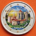 . @0ENVÍO HOY@ COLOR Nº 3 - ESPAÑA 2 EUROS 2026 MONASTERIO DE POBLET - UNESCO cápsula MONEDA CONMEMORATIVA