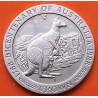 ISLA DE MAN 1 CORONA 1788 CANGURO y CARRETA Bicentenary of Australia KM.225 MONEDA DE NICKEL SC-