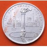 @PÁTINA ROJIZA@ RUSIA 1 RUBLO 1980 ANTORCHA - OLIMPIADA DE MOSCU CCCP KM.178 MONEDA DE NICKEL SC- URSS Russia Rouble R/4
