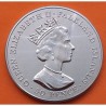 ISLAS MALVINAS - FALKLAND 50 PENIQUES 2001 REINA ISABEL II JOVEN  75 ANIVER. KM.71 MONEDA DE NICKEL SC- 50 Pence