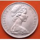 GIBRALTAR 1 CORONA 1967 CASTILLO y LLAVE SIMBOLO DEL PEÑON KM.4 MONEDA DE NICKEL SC + Imperfecciones 1 Crown
