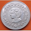 ISLAS MALVINAS - FALKLAND 50 PENIQUES 2001 REINA ISABEL II JOVEN 75 ANIVER. KM.71 MONEDA DE NICKEL SC- 50 Pence