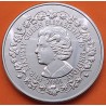 ISLAS MALVINAS - FALKLAND 50 PENIQUES 2001 REINA ISABEL II JOVEN 75 ANIVER. KM.71 MONEDA DE NICKEL SC- 50 Pence