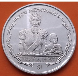 ISLAS VIRGENES BRITANICAS 1 DOLAR 2002 REINA ISABEL y PRINCIPE CARLOS DE NIÑO KM.213 MONEDA DE NICKEL SC- British Virgin Islands